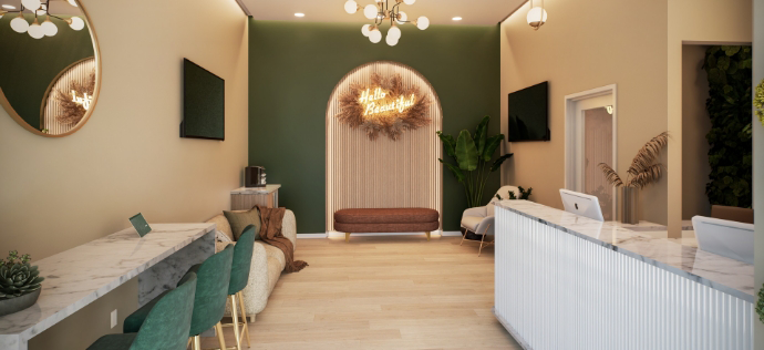 Welcoming reception area of dental office in Warrenton